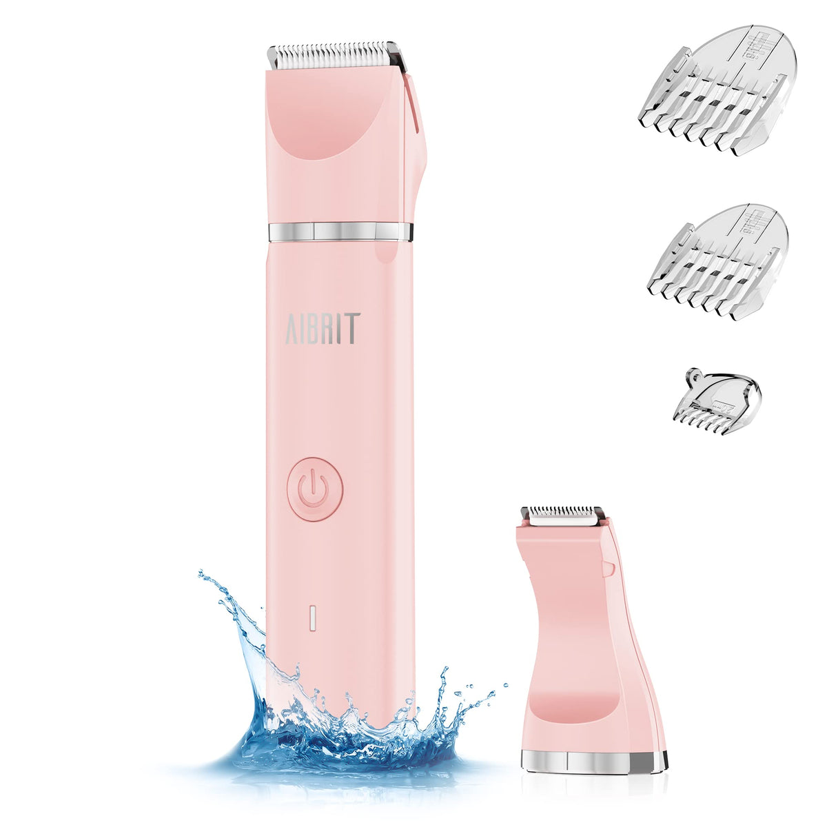 AIBRIT PRO electric bikini trimmer with dual heads for precise grooming and edging.