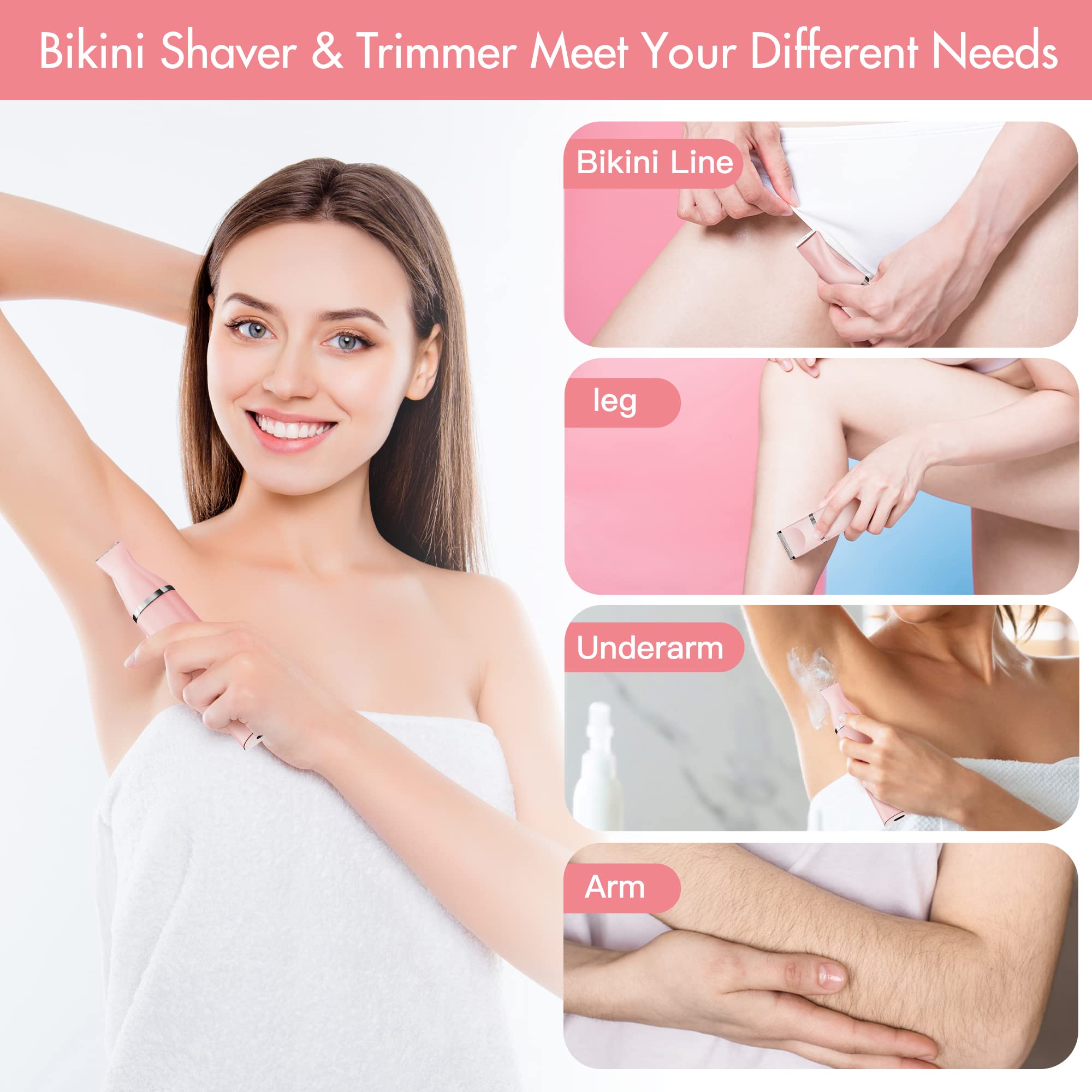 AIBRIT PRO trimmer with guard combs enables customizable length and safe trimming.