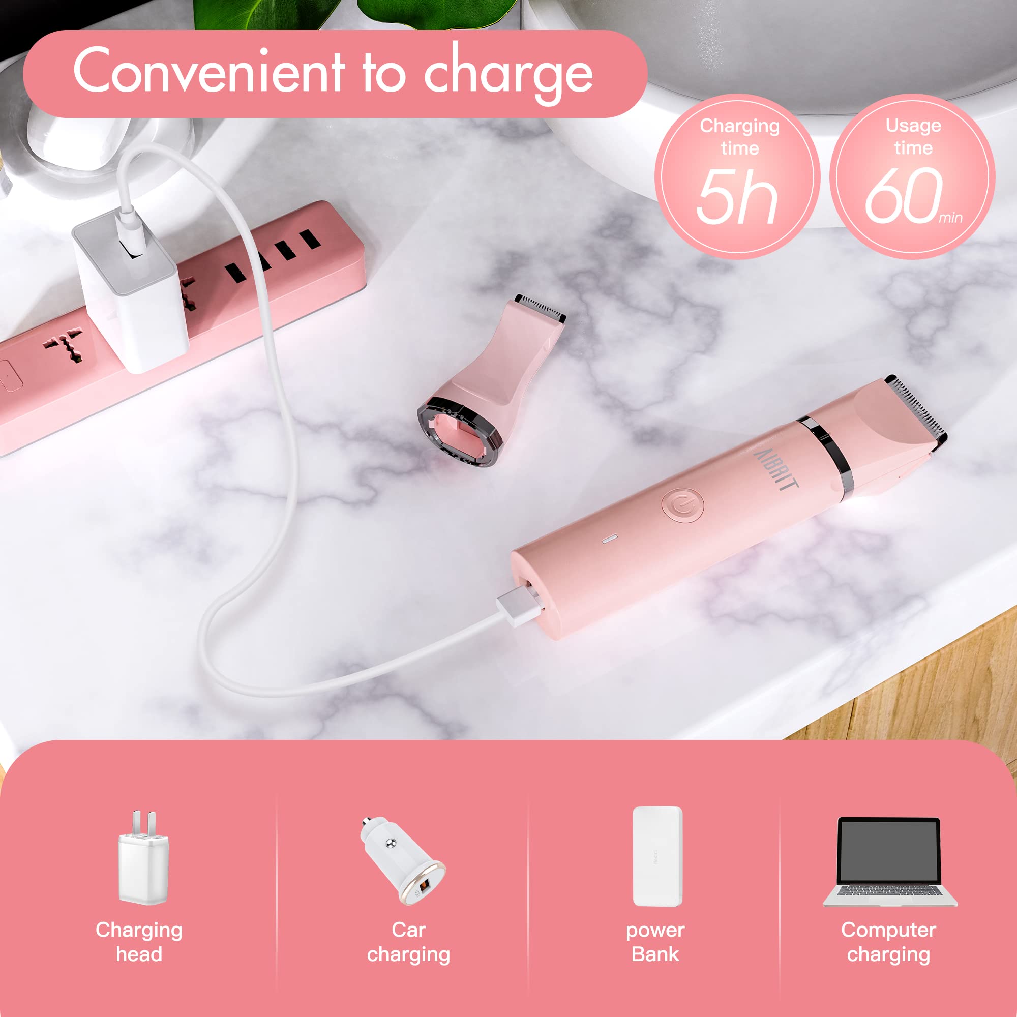 AIBRIT PRO IPX7 waterproof design enables easy cleaning and flexible use.