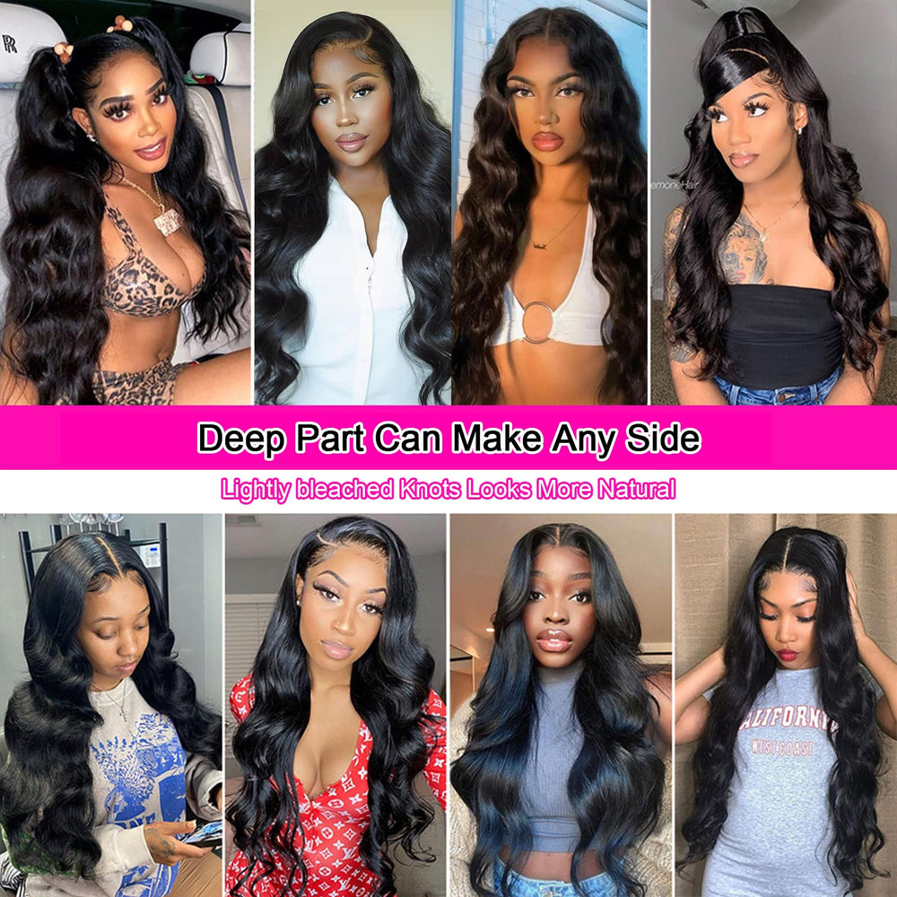Aicrelery 13x6 hd lace front wig cap construction showing secure fit