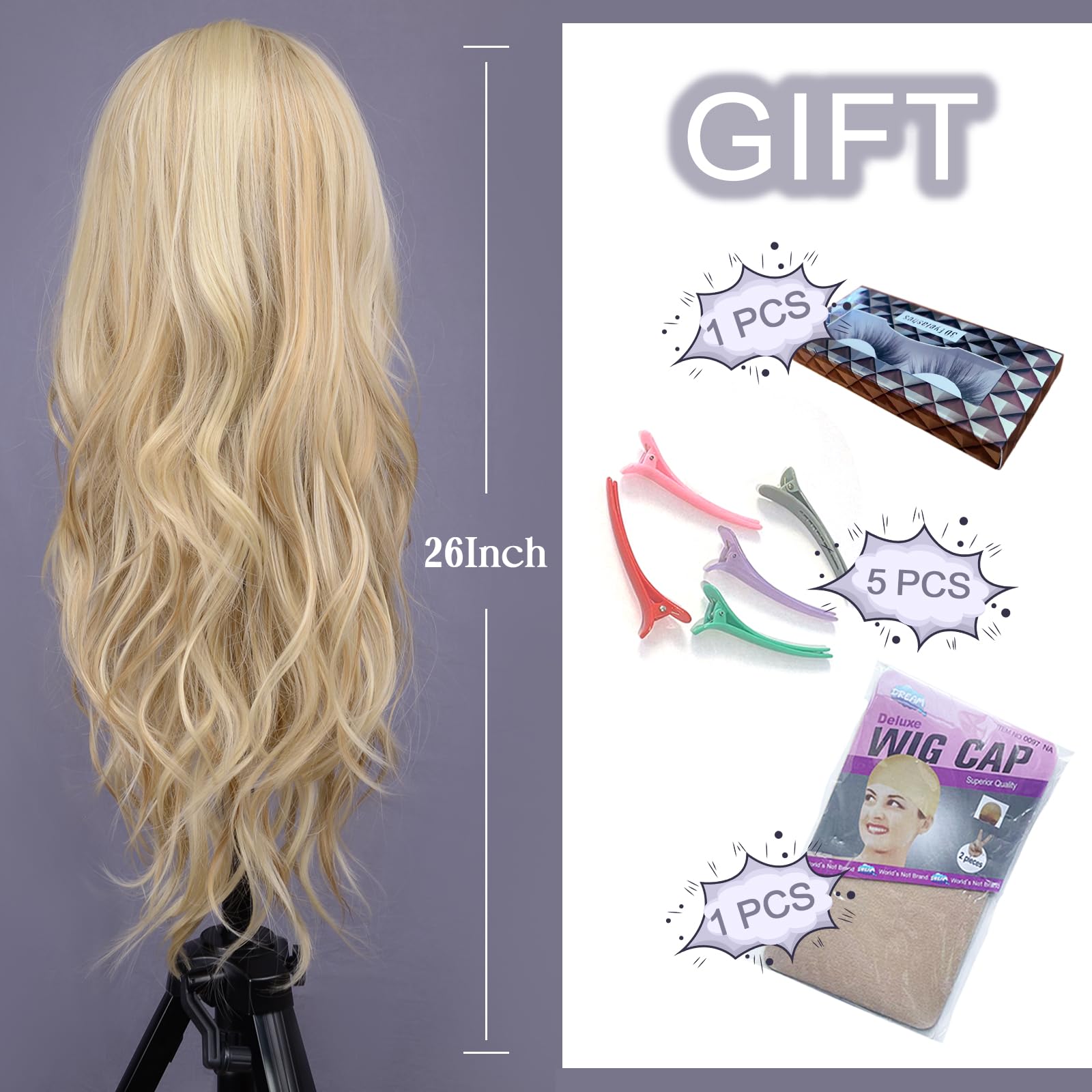 Aida ble easy-on wig that requires no glue for quick wear