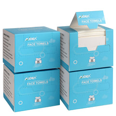 AIDEA face towels disposable 200ct four-box pack offers easy, mess-free skincare on the go.