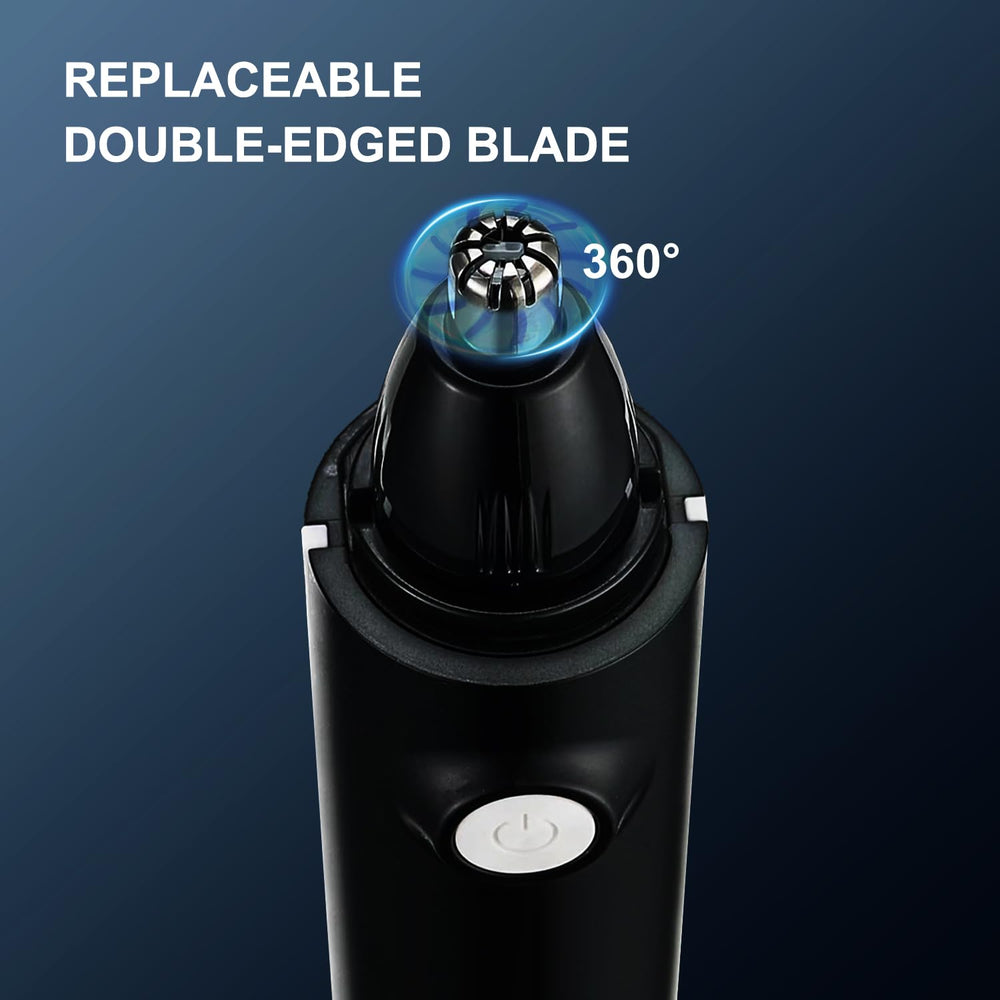 Aiefeya nose trimmer with 360° rotating blade enables precise trimming.