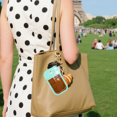 AIERSA green sequin glitter case catches light for stylish on-the-go flair