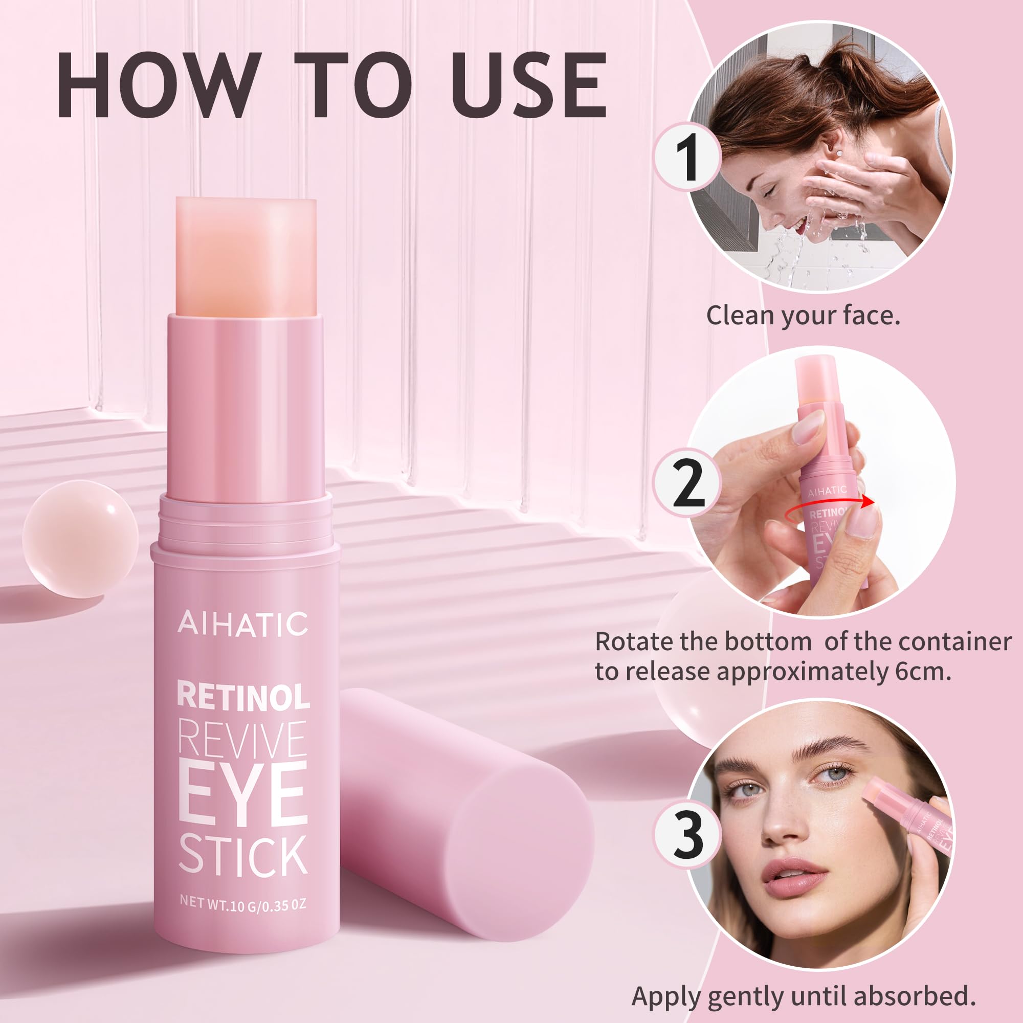 Aihatic travel-friendly compact tube image emphasizes mess-free portability during routines.