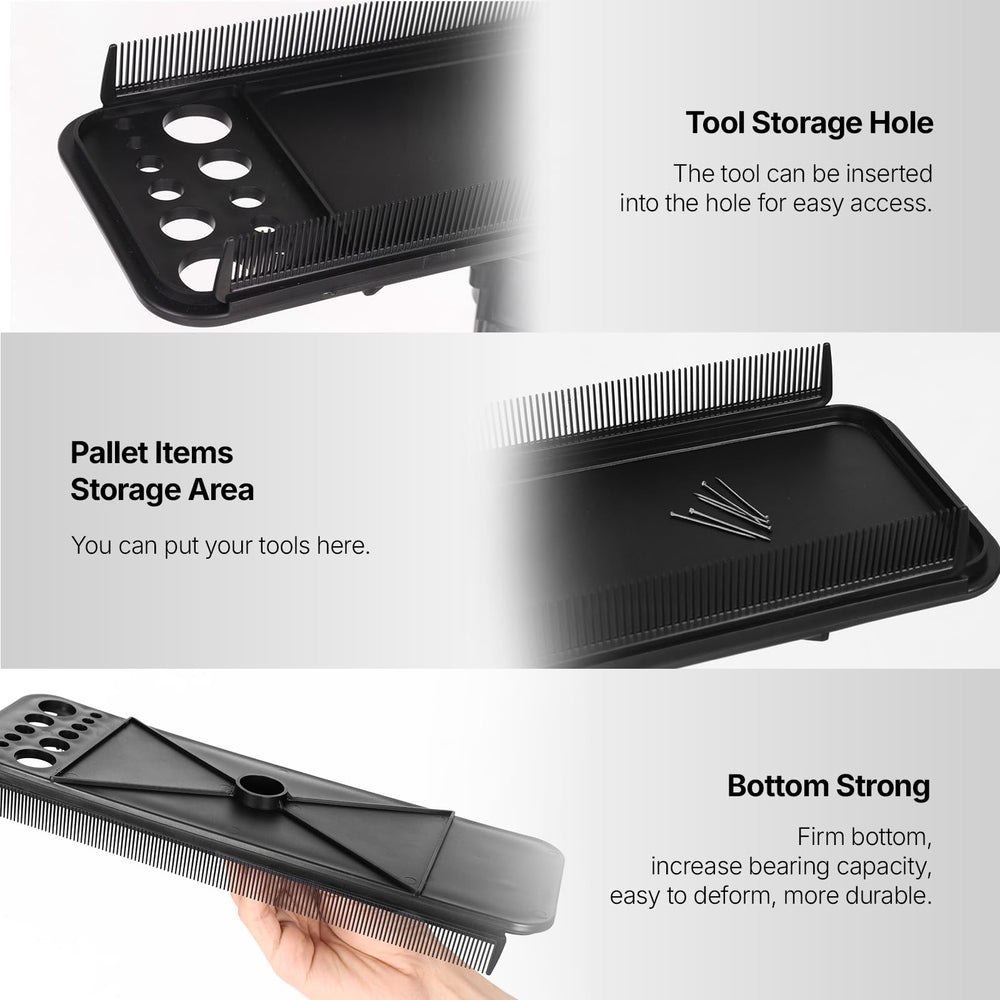 AIHOPESTO 360-degree-rotating-combs hold wigs securely for precise styling.