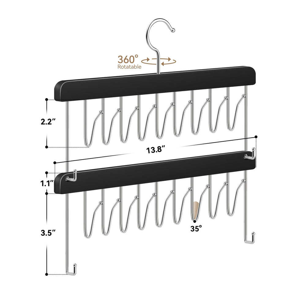 AIHOPESTO adjustable spacing demonstrates versatile organization for hairpieces