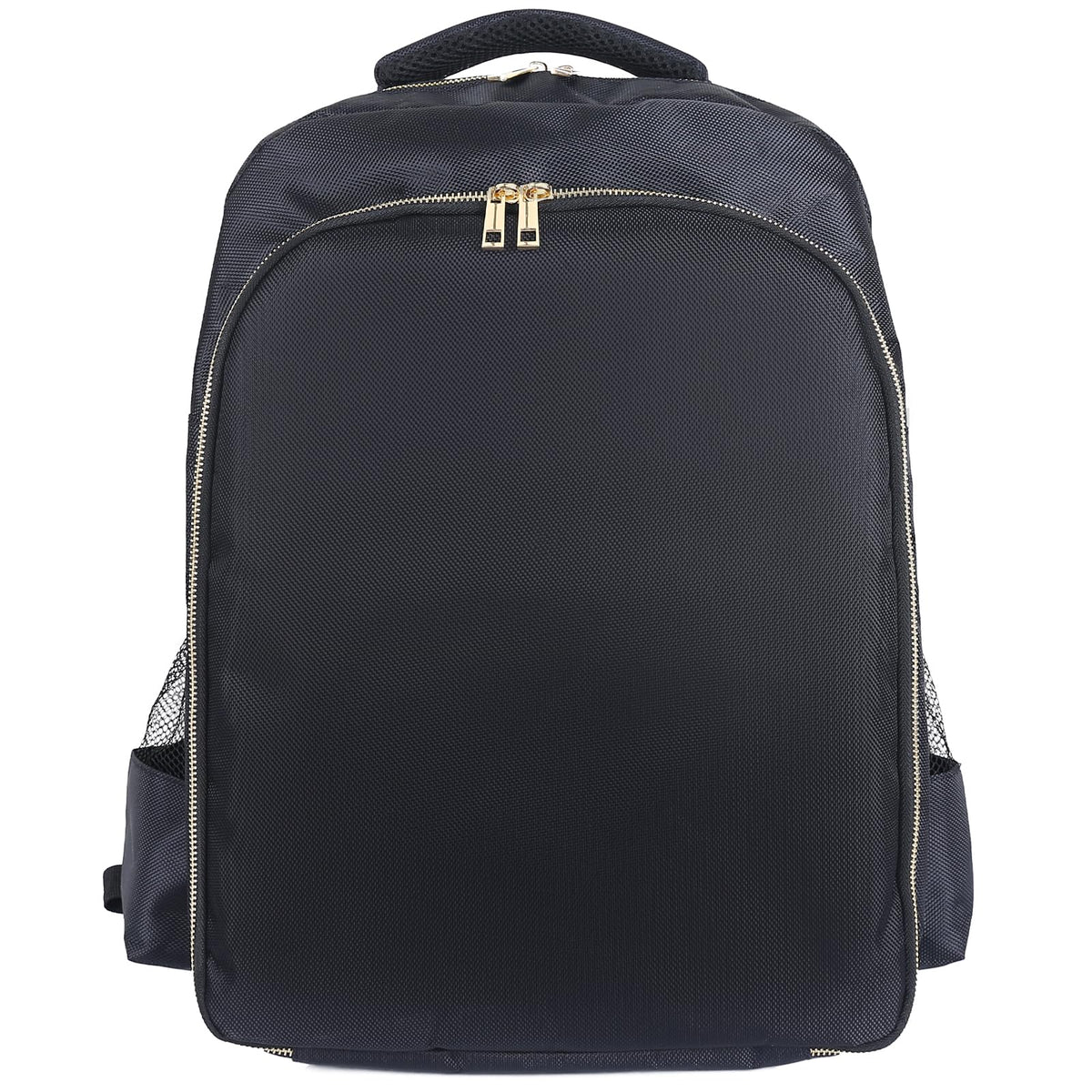 AIHOPESTO Barber Travel Backpack front view shows sleek black design with organized tool storage for travel
