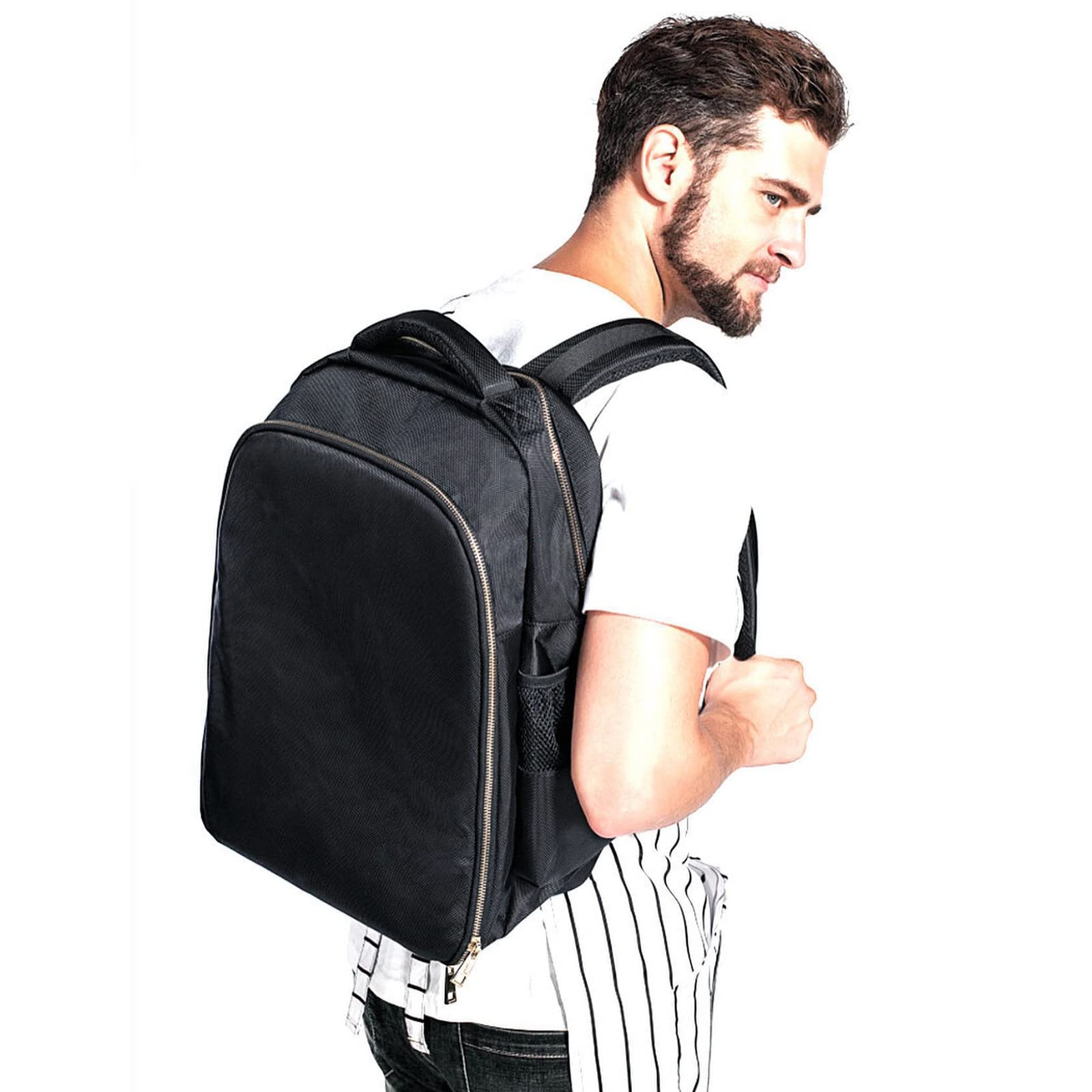 AIHOPESTO Barber Travel Backpack top handle offers easy grab-and-go convenience