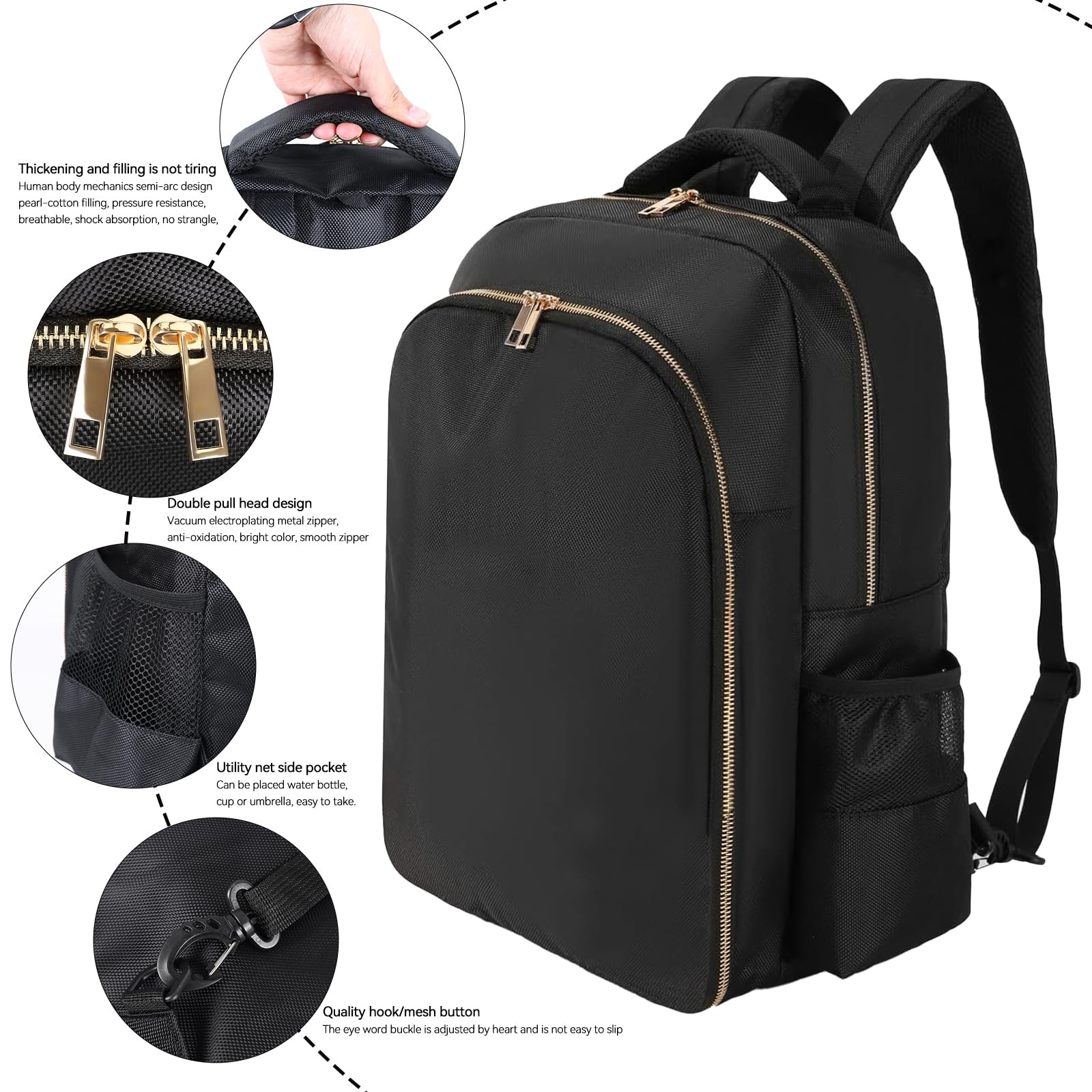 AIHOPESTO Barber Travel Backpack waterproof fabric protects tools in wet conditions and during travel