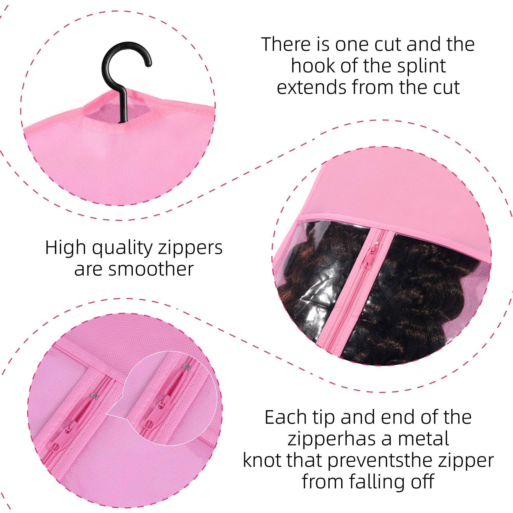 AIHOPESTO dustproof material protects wigs from dust and moisture.