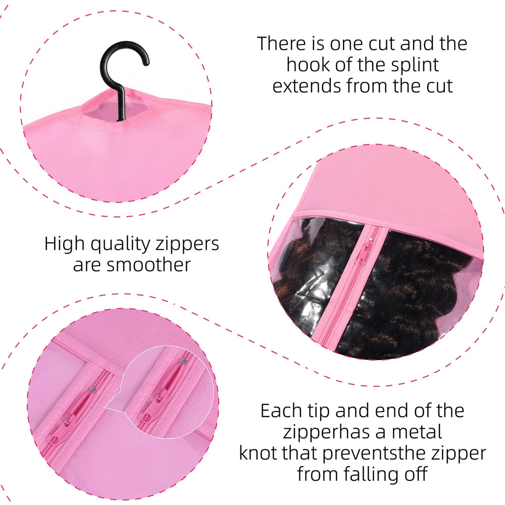 AIHOPESTO dustproof material protects wigs from dust and moisture.