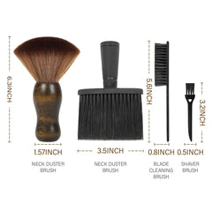 AIHOPESTO neck duster brush with wooden handle for quick debris removal
