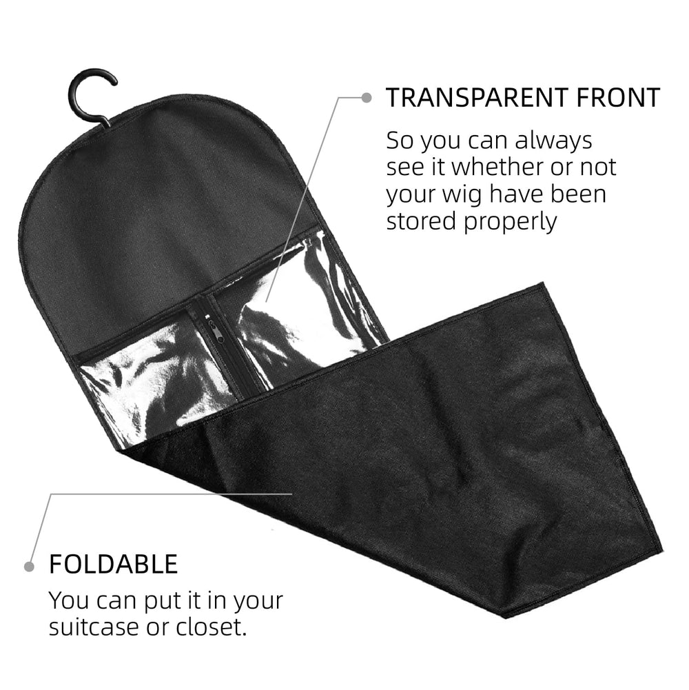 AIHOPESTO transparent-front-design aids quick wig identification.