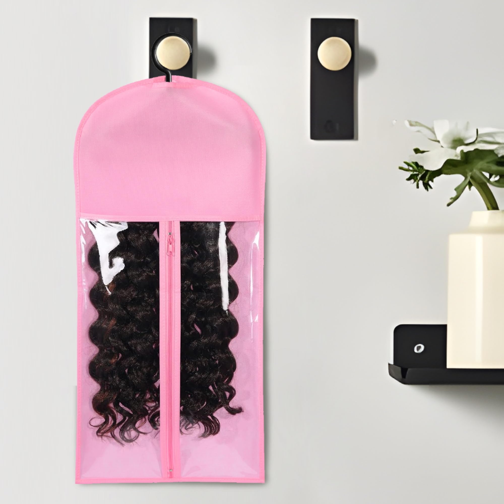 AIHOPESTO wash-dry-style hanger supports routine wig maintenance.