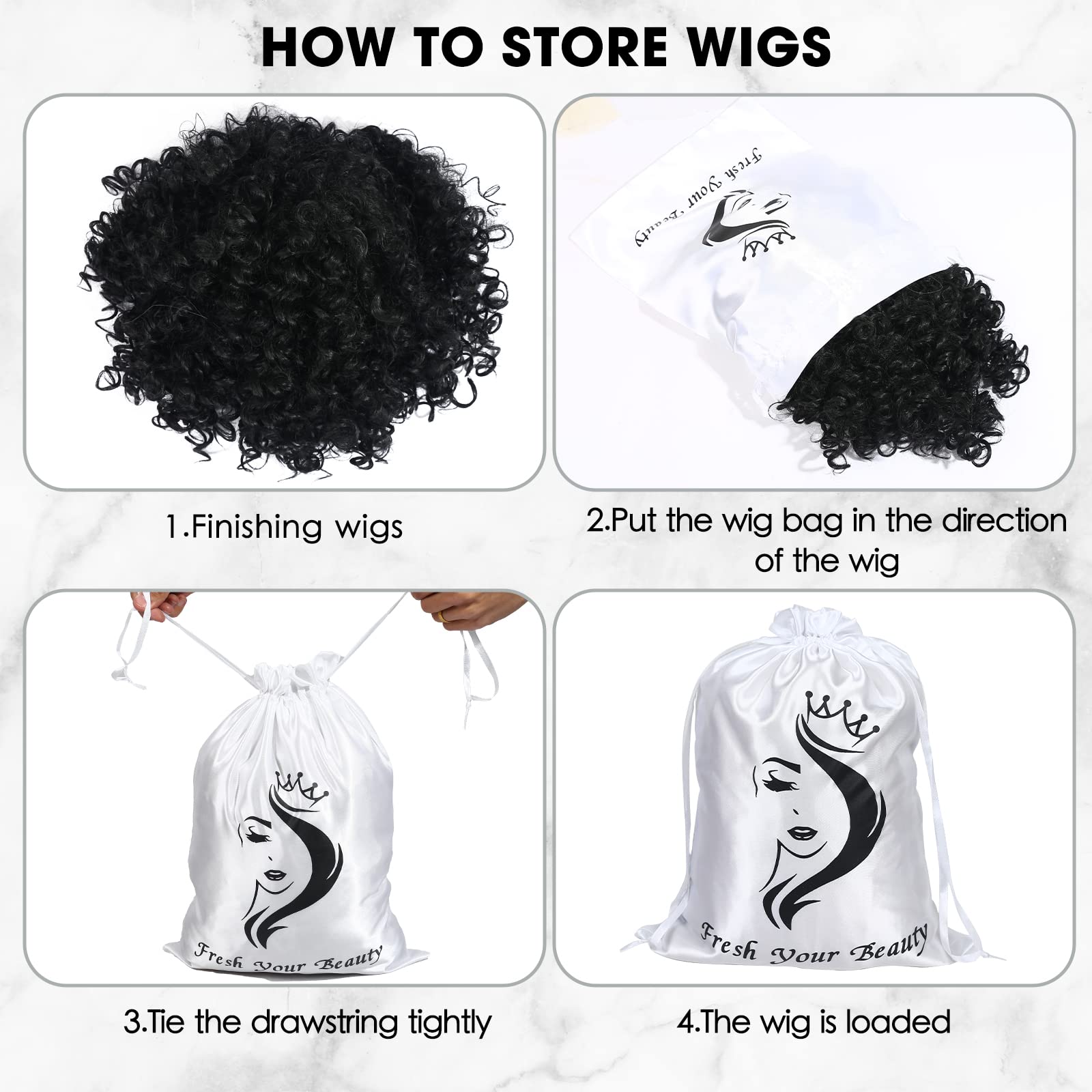 AIHOPESTO travel kit wig bag ready for on the go organization