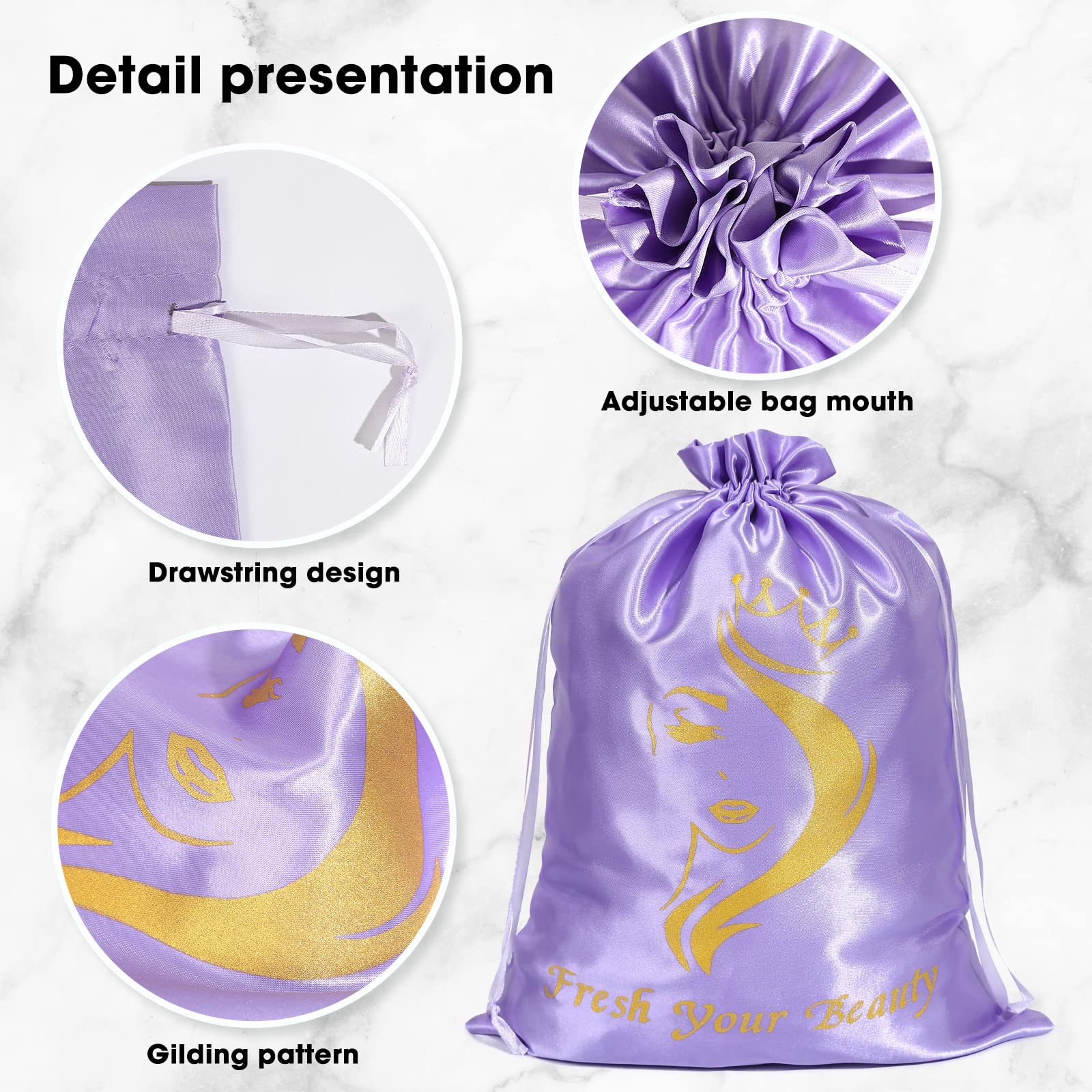 AIHOPESTO wig bags capacity holds multiple wigs neatly
