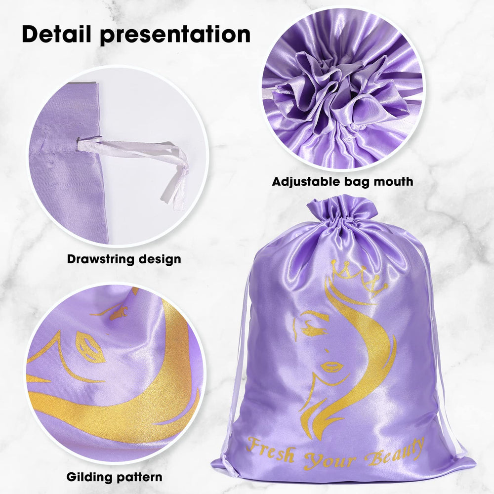 AIHOPESTO wig bags capacity holds multiple wigs neatly