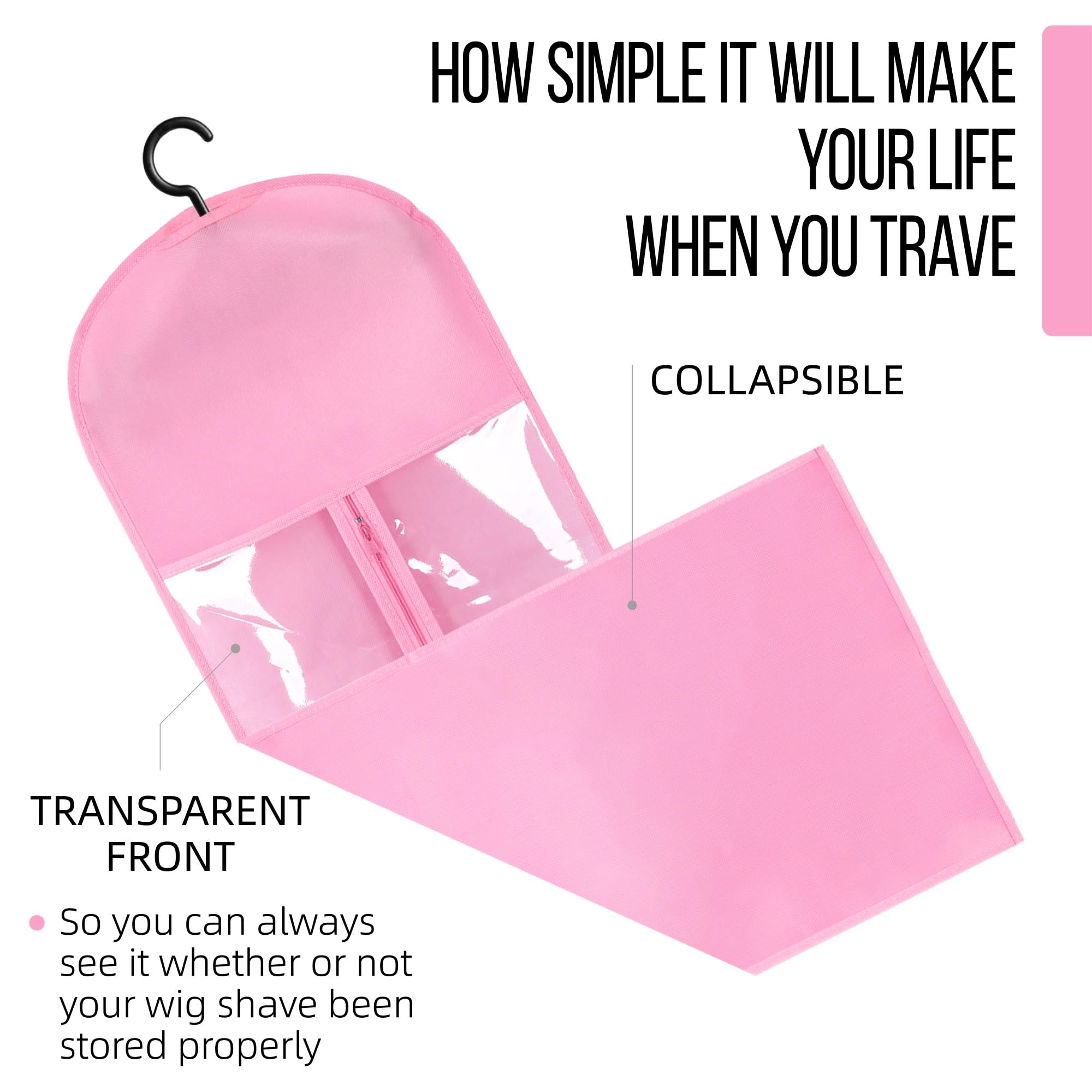 AIHOPESTO wig care storage helps drying and styling without clutter.