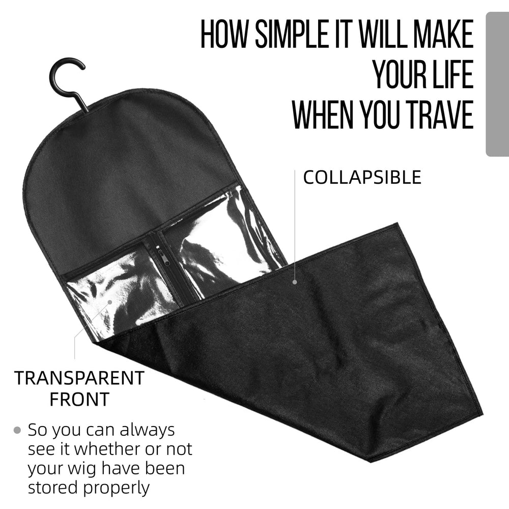 AIHOPESTO wig storage hanger uses breathable fabric to keep wigs fresh
