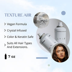 AIIR Texture close-up shows mica sparkle for shimmering shine.