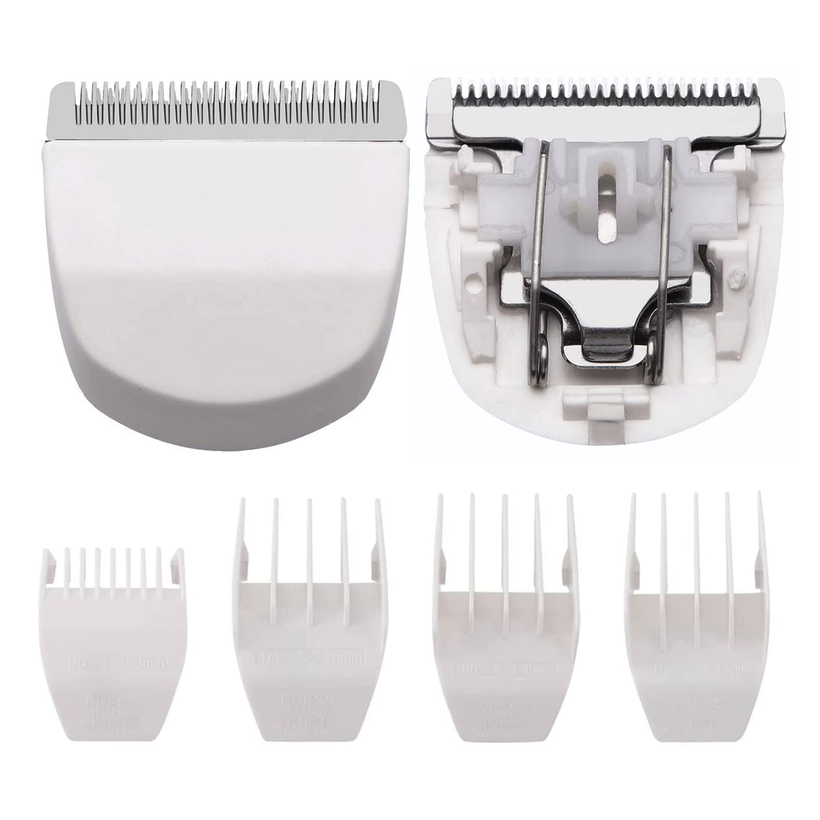 AIJALY 2-pack peanut clipper blades front view highlights precise trimming.