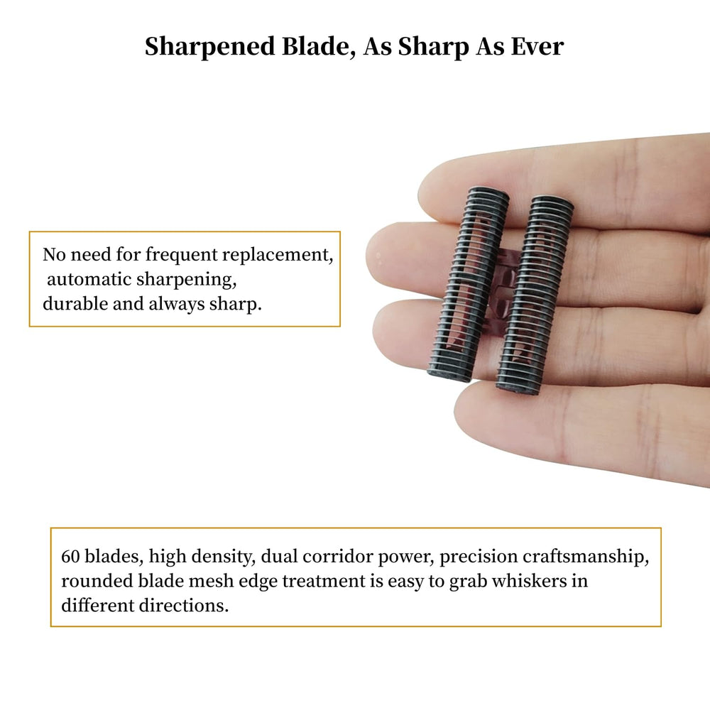AIJALY gold foil and cutter bar assembly for a smooth shaving edge