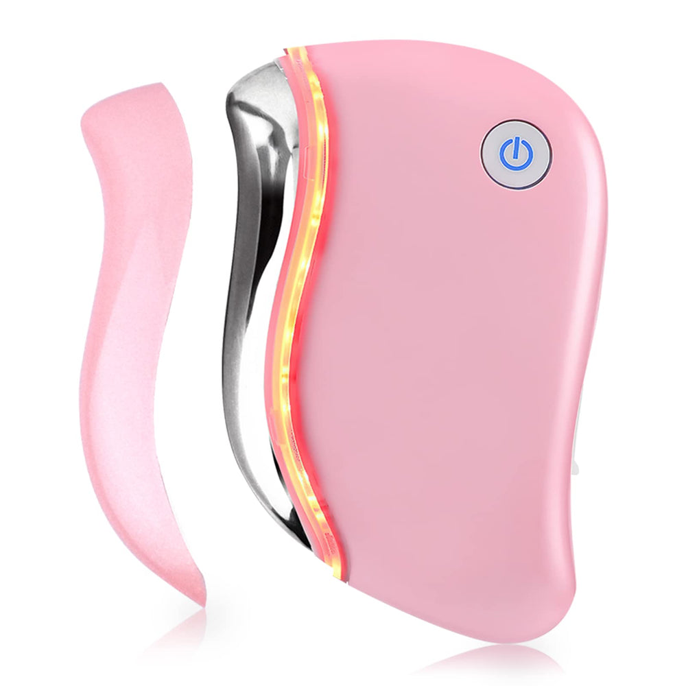 Aikertec Heat Electric Gua Sha Tool face massage improves circulation and skin feel.