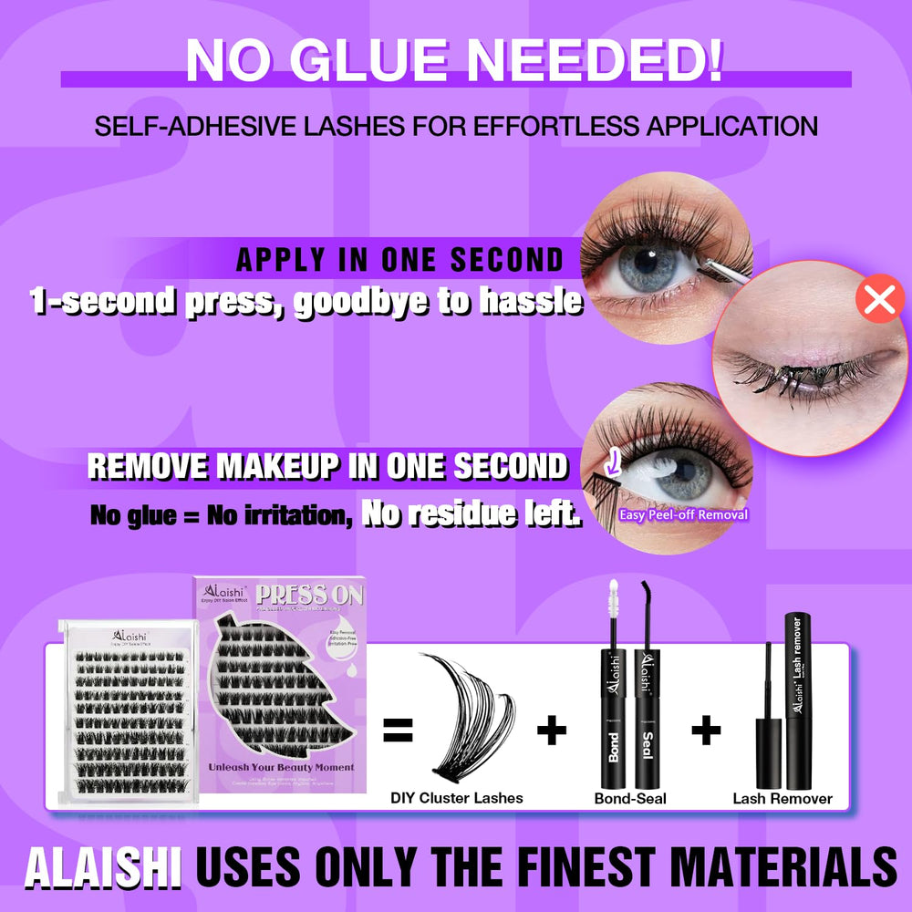 AILAISHI 10-12mm natural-base lashes for subtle daily enhancement.