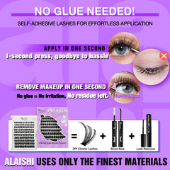 AILAISHI 10-12mm natural-base lashes for subtle daily enhancement.