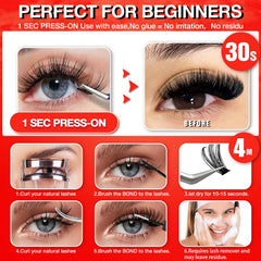 AILAISHI angled tweezers tool for precise placement and quick application.