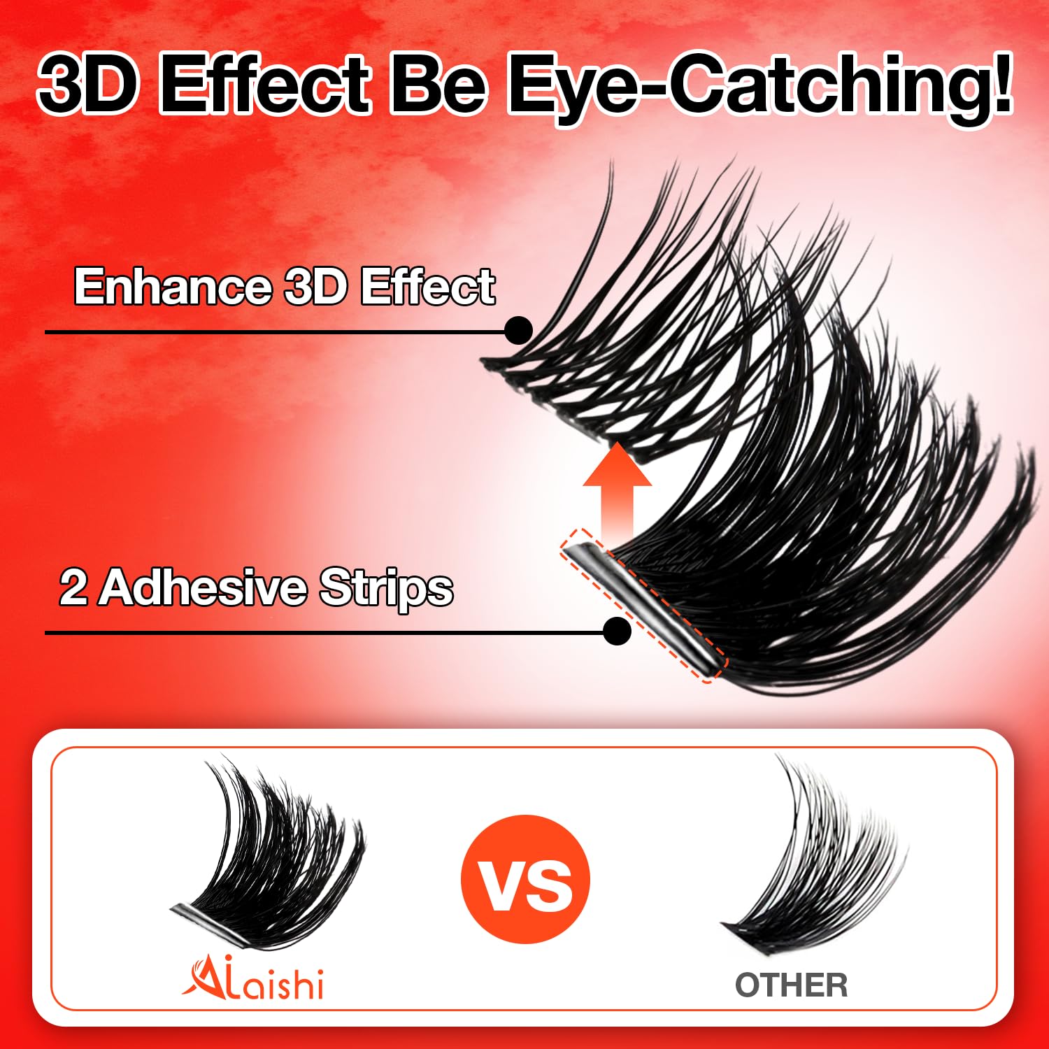 AILAISHI ultra-soft 0.04mm band for natural lash integration.