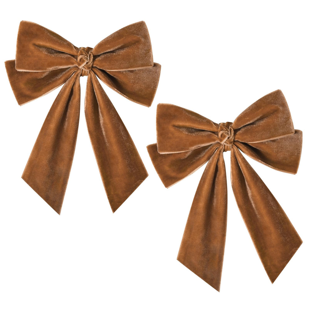 Aileam brown velvet bow pack is gift-ready for celebrations.