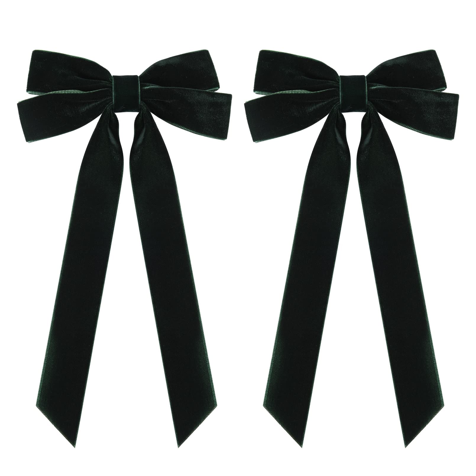 Aileam handmade velvet bow on clip highlights premium craft and timeless style for little girls