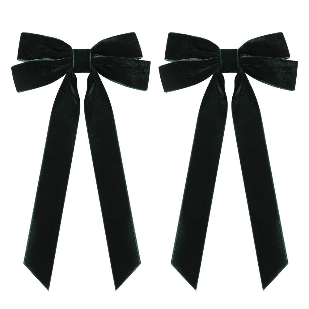 Aileam handmade velvet bow on clip highlights premium craft and timeless style for little girls
