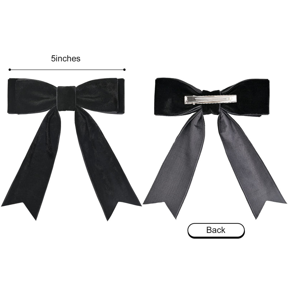 Aileam velvet bow pair 2pack provides versatile styling options.