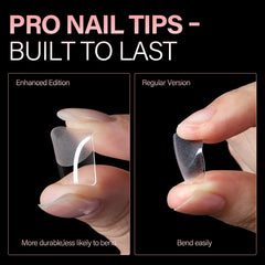 AILLSA 15-sizes nail tips top-numbering easy selection
