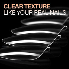 AILLSA Almond Nail Tips 12 sizes with 504 pieces, top view for fit versatility.