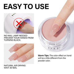 AILLSA no-lamp-needed look dries quickly for quick at-home manicure.