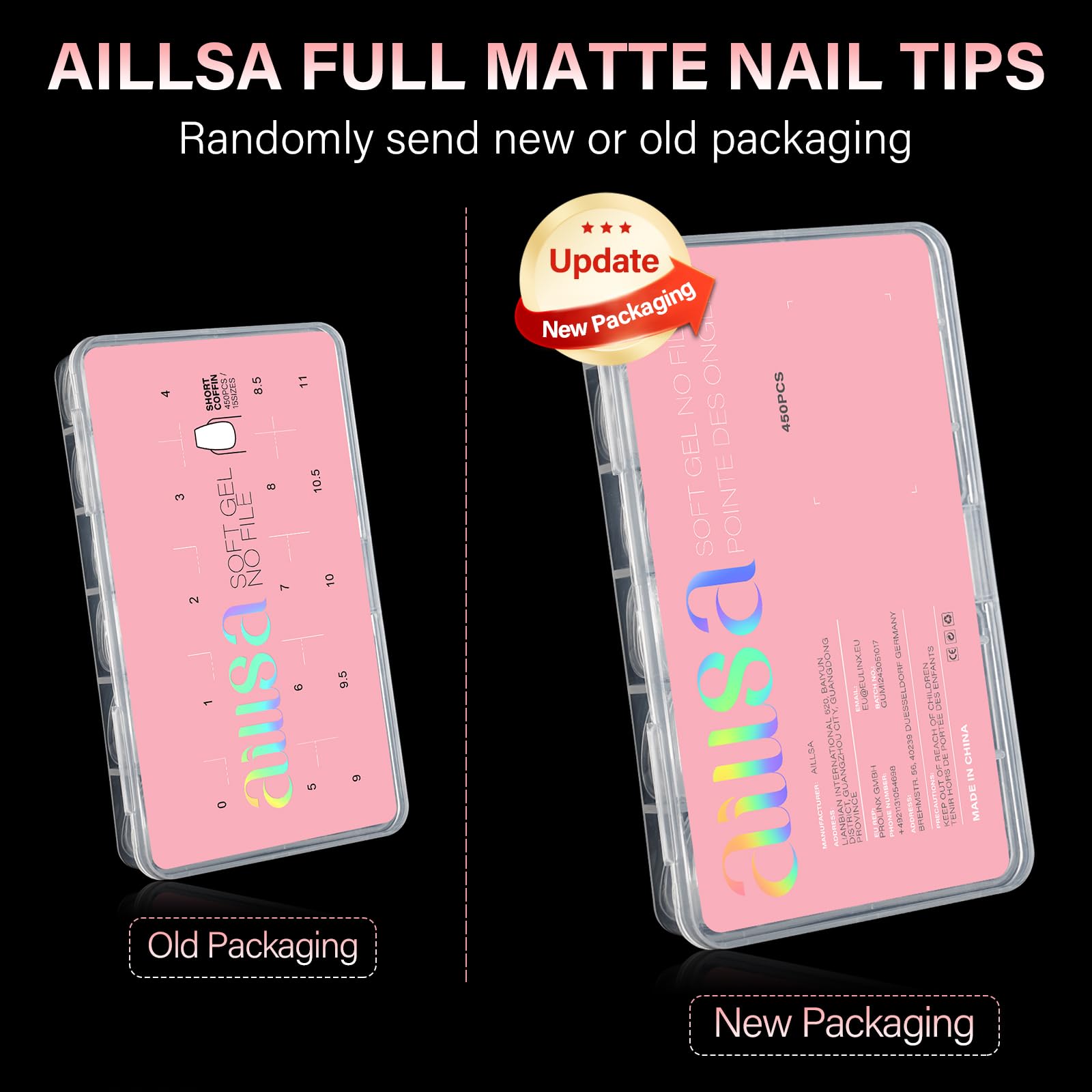 AILLSA coffin nail tips make a thoughtful gift for nail-art lovers.