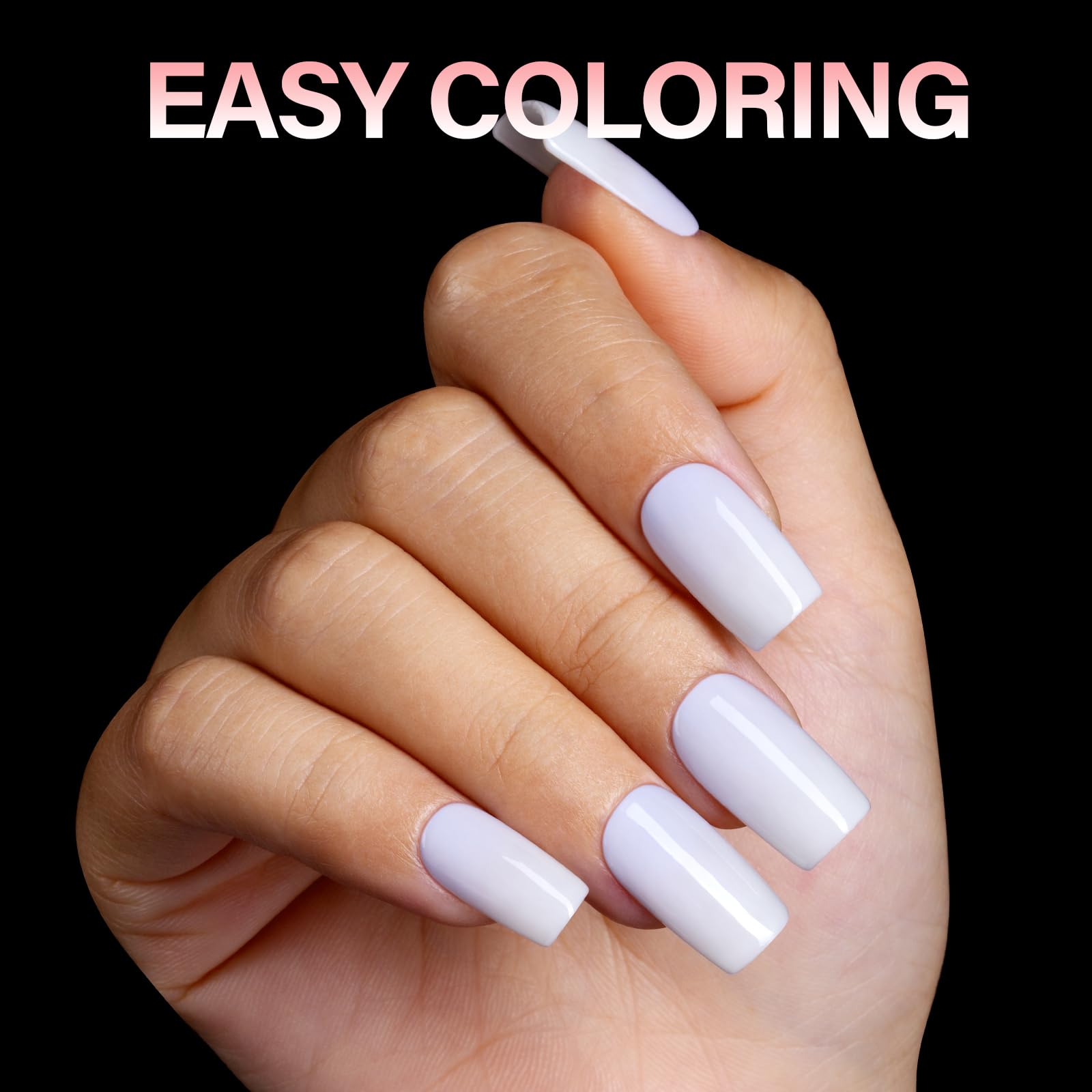AILLSA soft acrylic nail tips bend-free clear and flexible for shaping