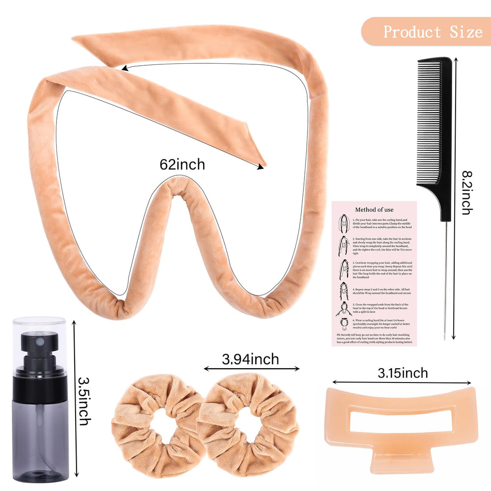 Ailsa heatless curlers produce natural waves after overnight use.