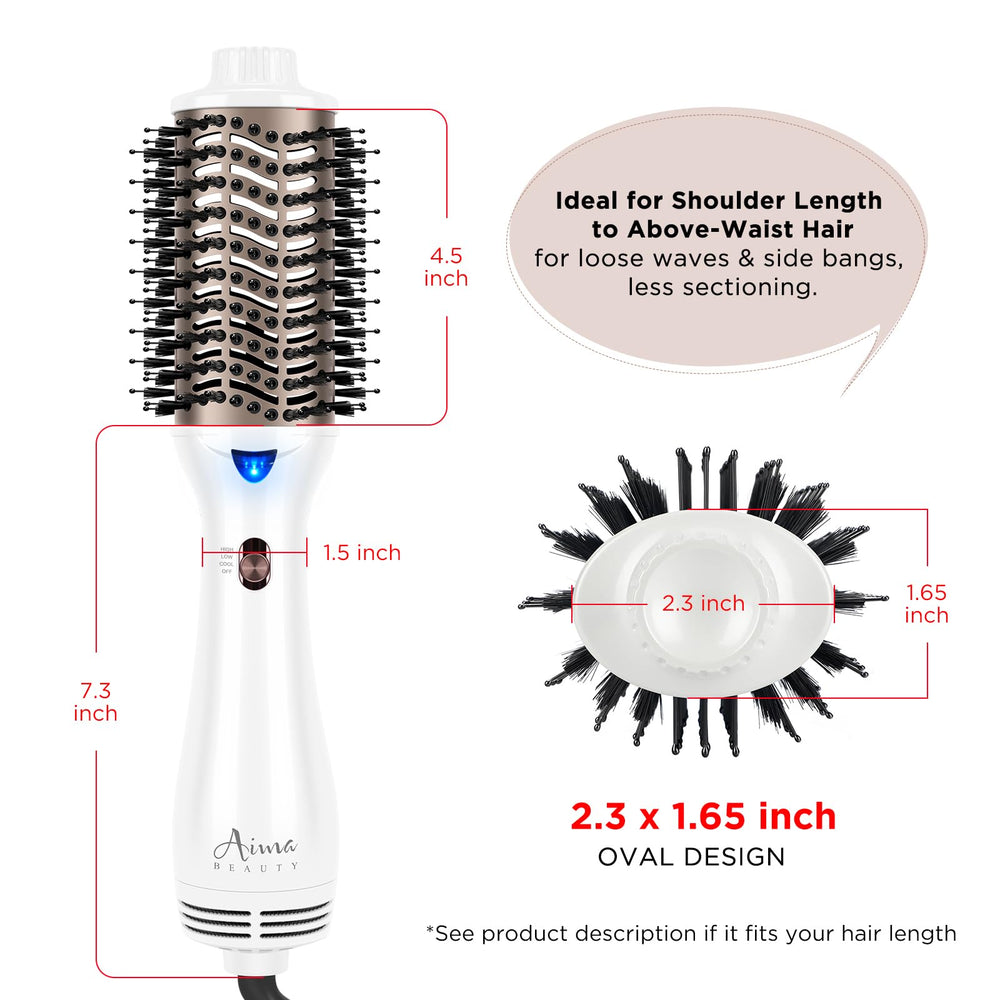 Aima Beauty ergonomic handle for comfortable styling sessions