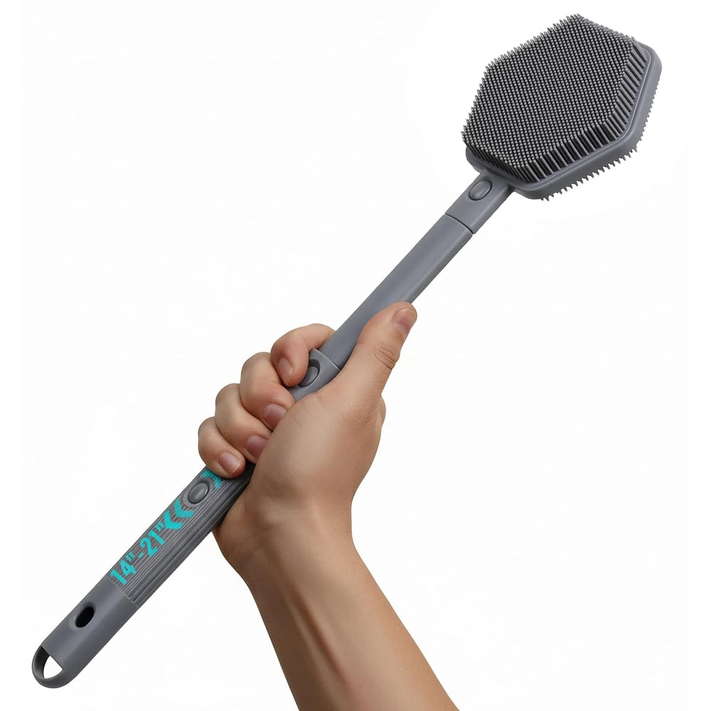 AIMAIAIMAI cepillo espalda extendible para llegar sin esfuerzo y mejorar la limpieza.