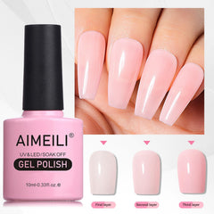 AIMEILI aplicador de gel con brocha para capa uniforme.