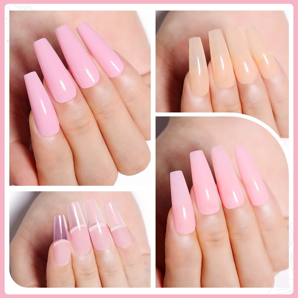 AIMEILI clear nude shades 022 and 065 for French manicure-ready look