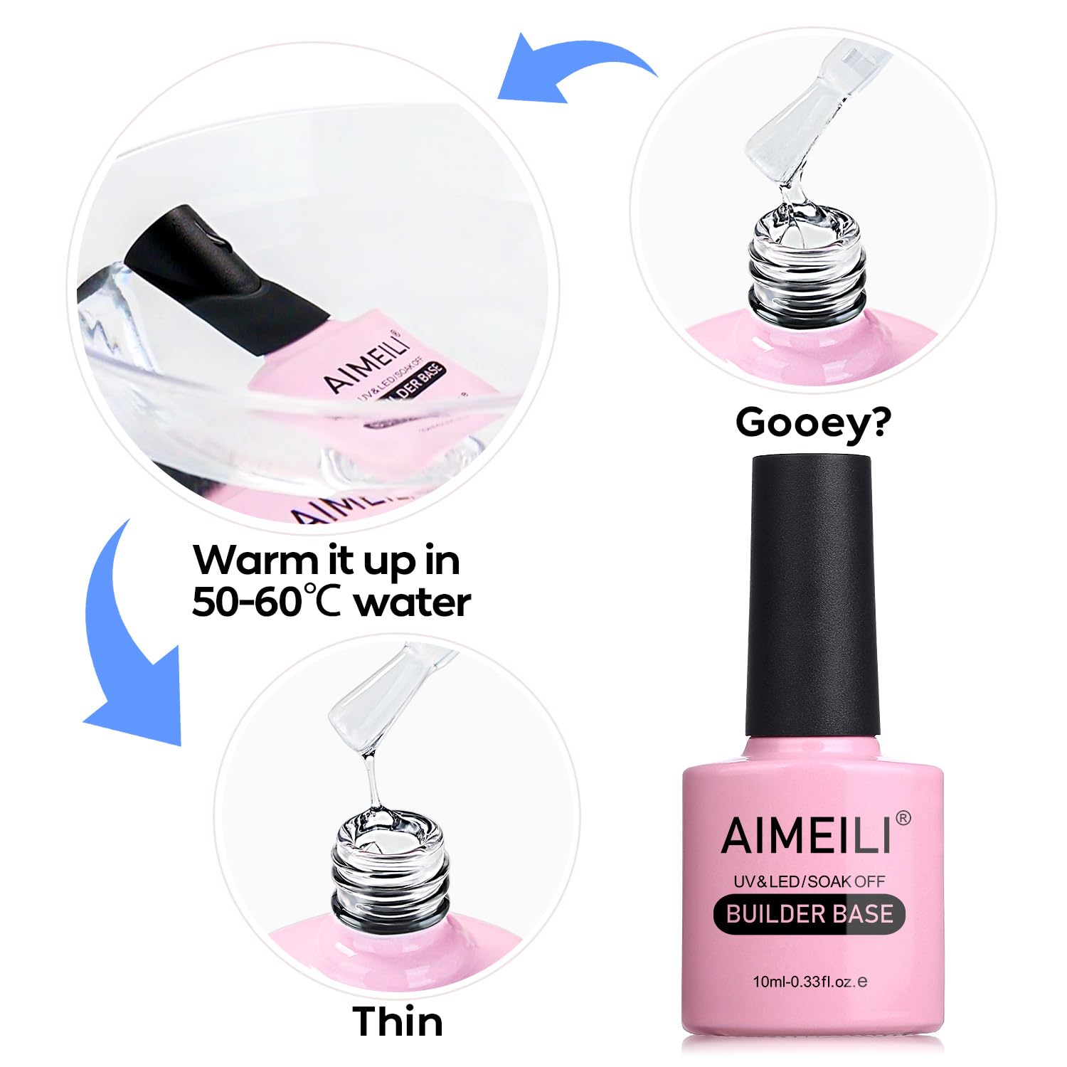 AIMEILI gel after cure shows adhesion-friendly tack