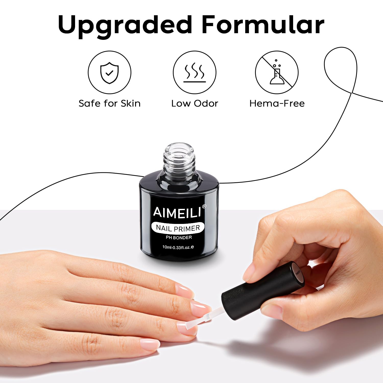 AIMEILI Nail Prep Bond Primer no-lamp required emphasizes convenience