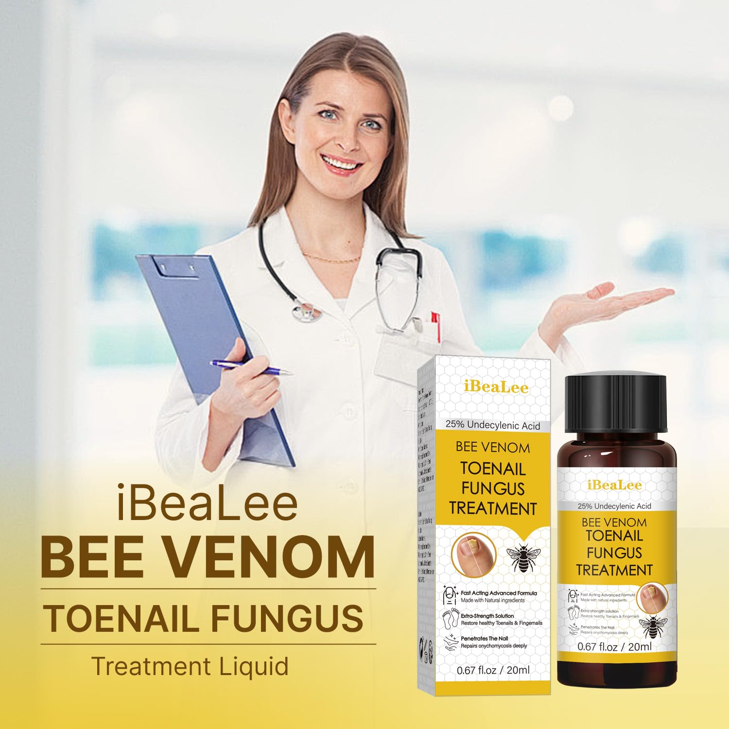 Packaging box of Aimery Bee Venom Antifungal Solution