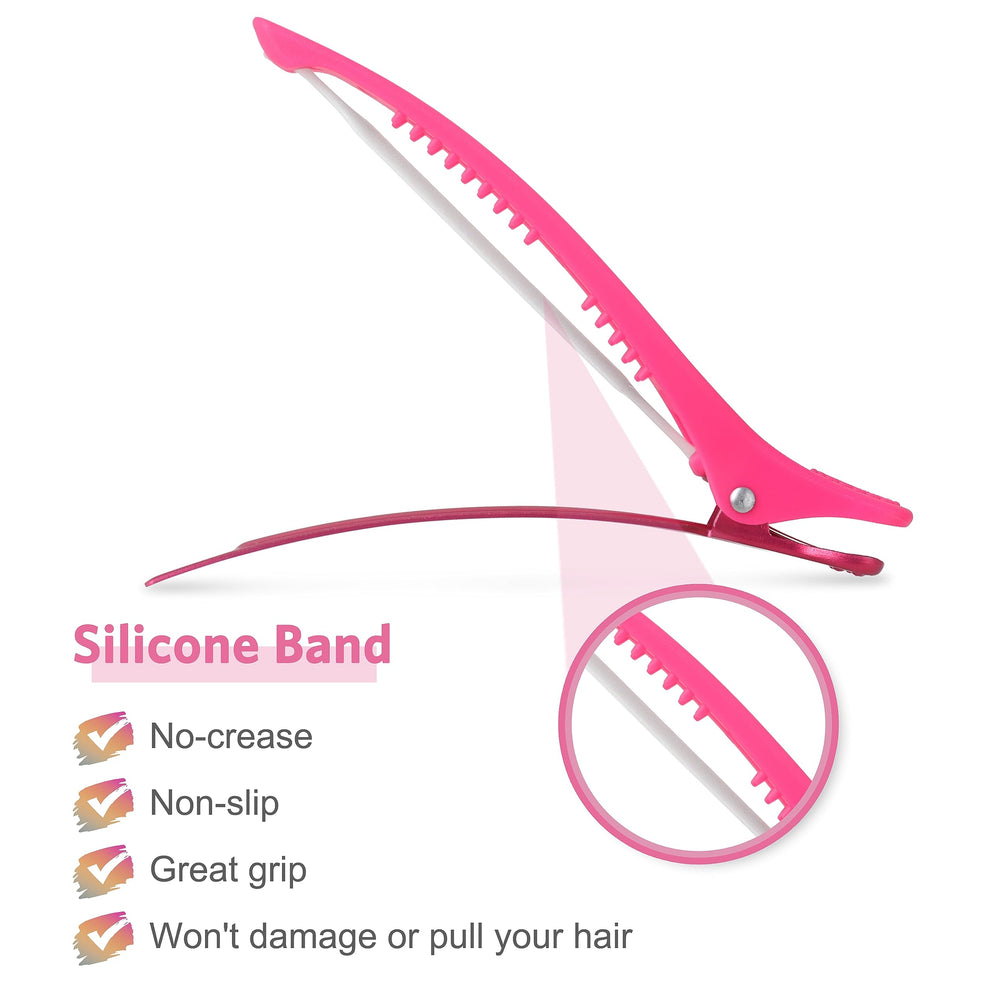 AIMIKE duckbilled clips with teeth grip hair securely during styling